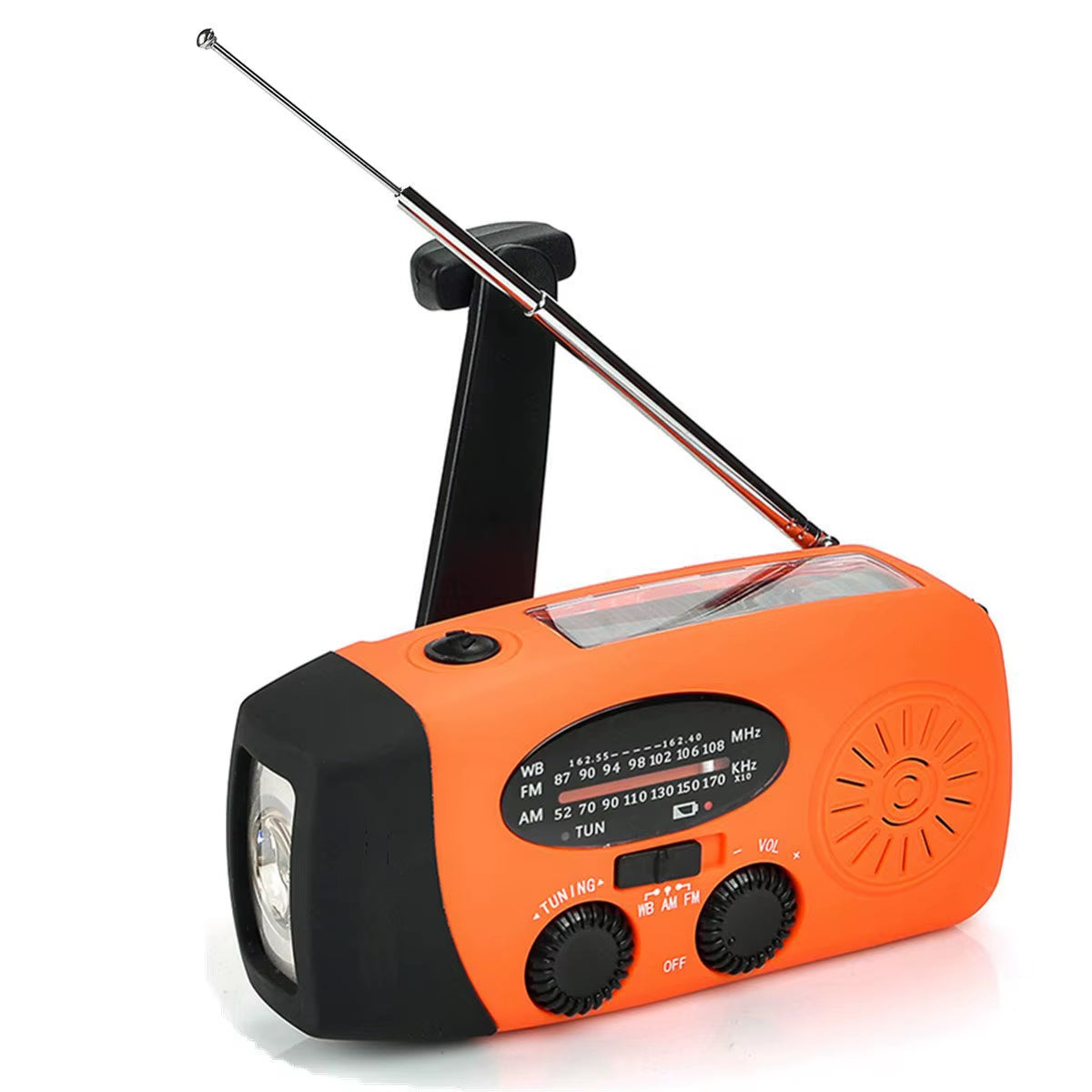 Led Flashlights Hand Crank Dynamo Powered AM/FM/NOAA Radio Emergency Rescue LED Flashlight Emergency Power Supply Power Bank
