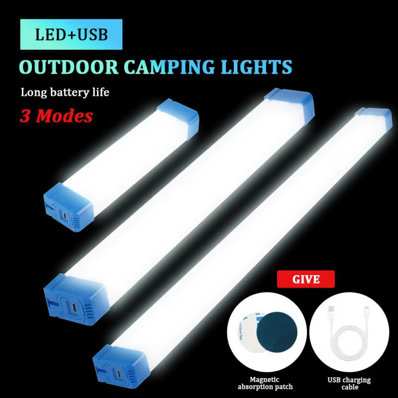 USB Rechargeable LED Lamp Portable Emergency Lights LED Tube Outdoor Lanterns Magnetic Light Flashlight Camping Lamp