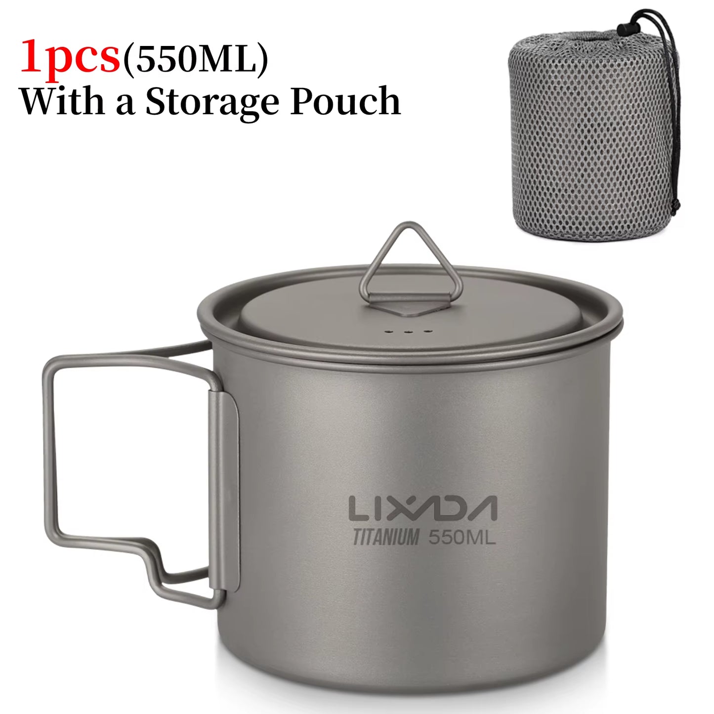 Camping Equipment Titanium Wood Stove Outdoor Cookware Tableware Set Hiking Picnic Backpacking Camping Pot Pan Mug Set