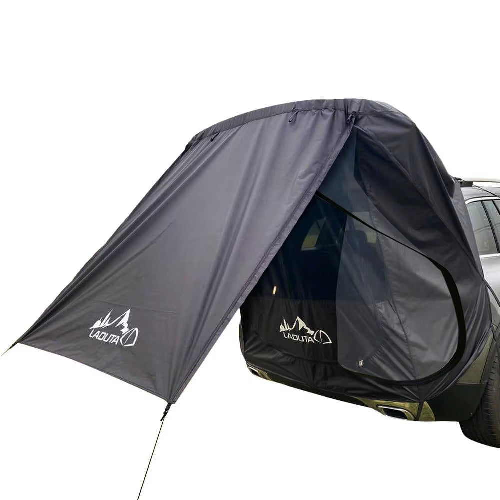 Car Trunk Tent Auto Awning Waterproof SUV Car Tail Tent Portable Trunk Sleep Bed Shade Awning for Camping Self-Driving Travel
