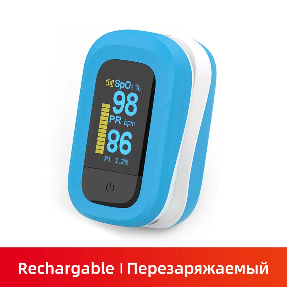 Medical Finger Pulse Oximeter Blood Oxygen Saturation Meter Heart Rate OLED Oximetro De Dedo Monitor Health Care