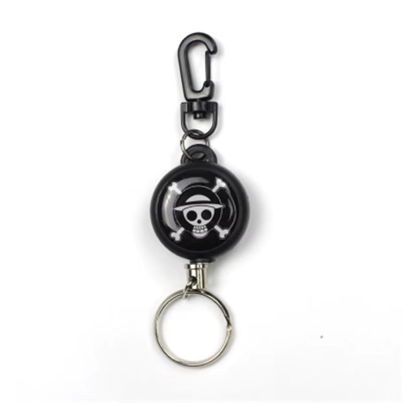 Anti-Theft Telescopic Keychain Retractable Hook Keychain Telescopic Burglar Chain Key Holder Tactical Key Ring Accessories 60Cm
