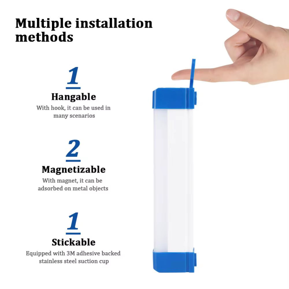USB Rechargeable LED Lamp Portable Emergency Lights LED Tube Outdoor Lanterns Magnetic Light Flashlight Camping Lamp