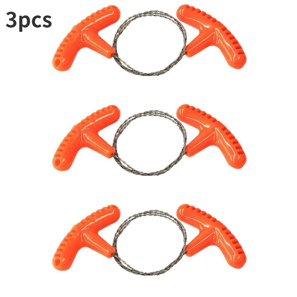 Stainless Steel Wire Saw Flint Cutting Equipment for Emergency Travel Camping Hiking Hcroll Outdoor Survive Tool Hunting Tools
