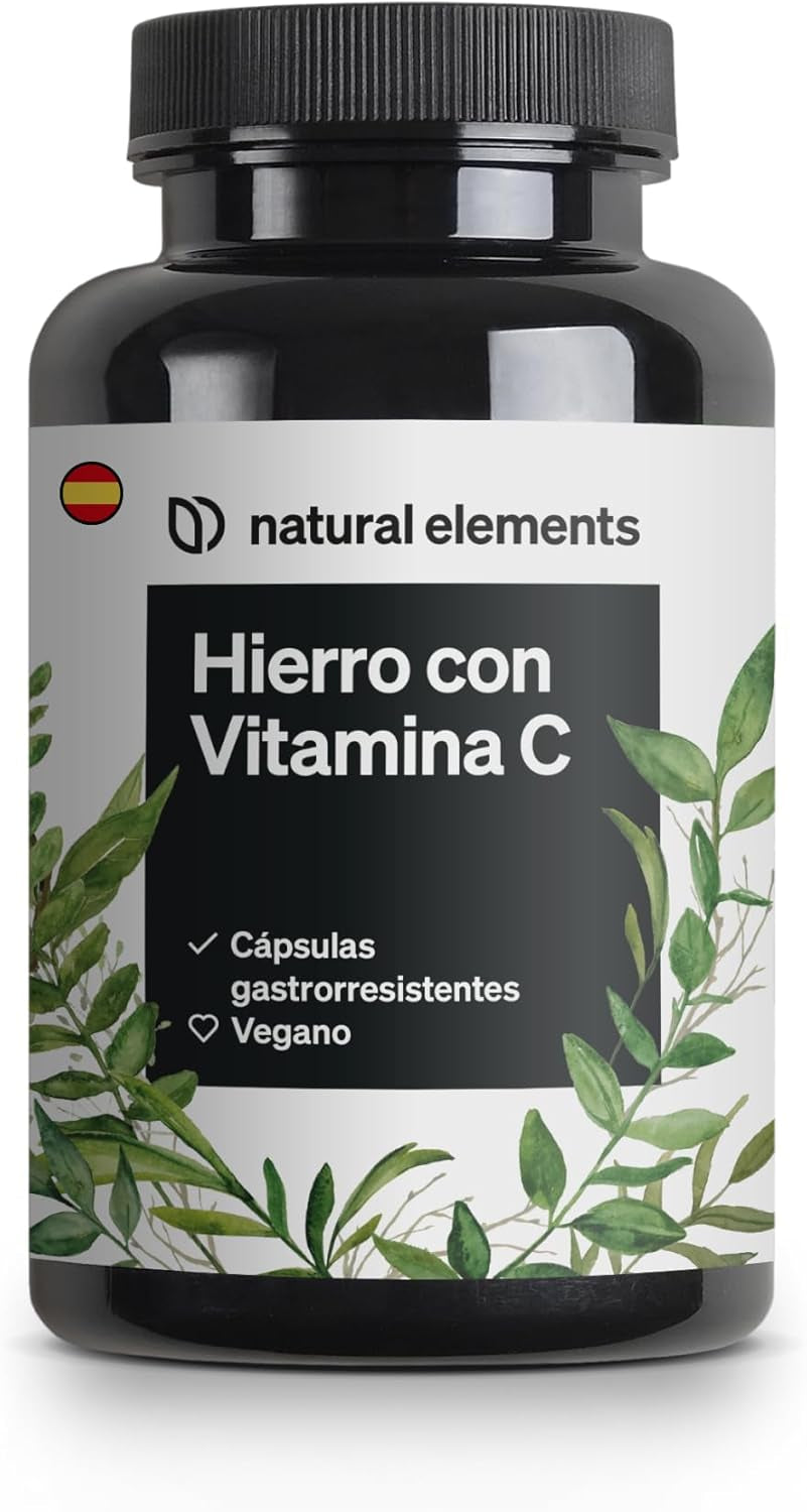 Ferrochel™ Hierro Con Vitamina C (42Mg) - 180 Cápsulas Gastrorresistentes - 20Mg De Bisglicinato De Hierro (Quelato De Hierro) - Materia Prima De Primera Calidad - Probado En Laboratorio Y Vegano