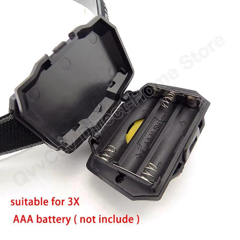 Headlight AAA Battery Mini LED Headlamp Head Light Torch Lamp Fishing Mini Small Bright High Power Lantern Lampe for Camping