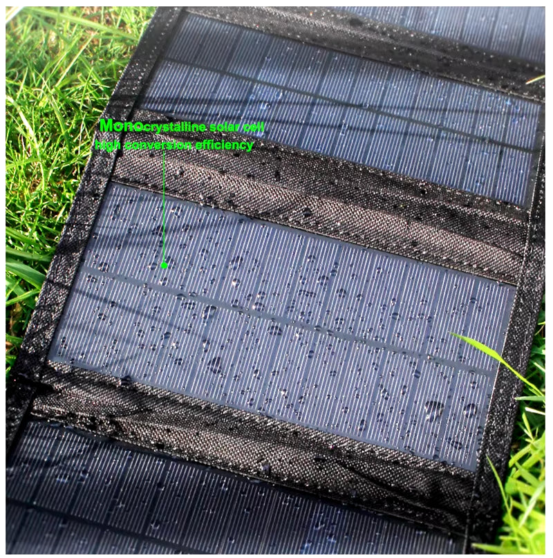 USB Foldable Solar Panel Portable Flexible Small Waterproof 5V Folding Solar Panels Cells for Mobile Phone Battery Charger