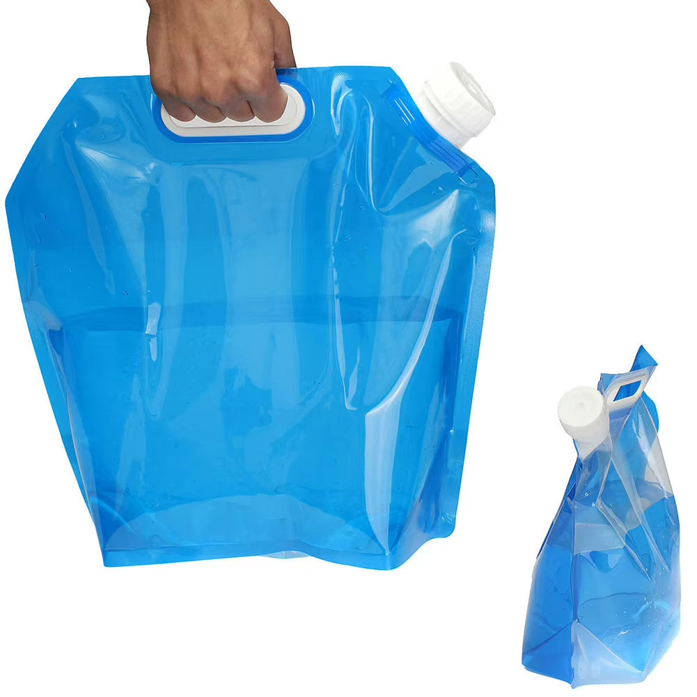 5L Folding Water Storage Collapsible Lifting Bag Portable Camping Hiking Survival Outdoor Accessories Travel Kits Equipments