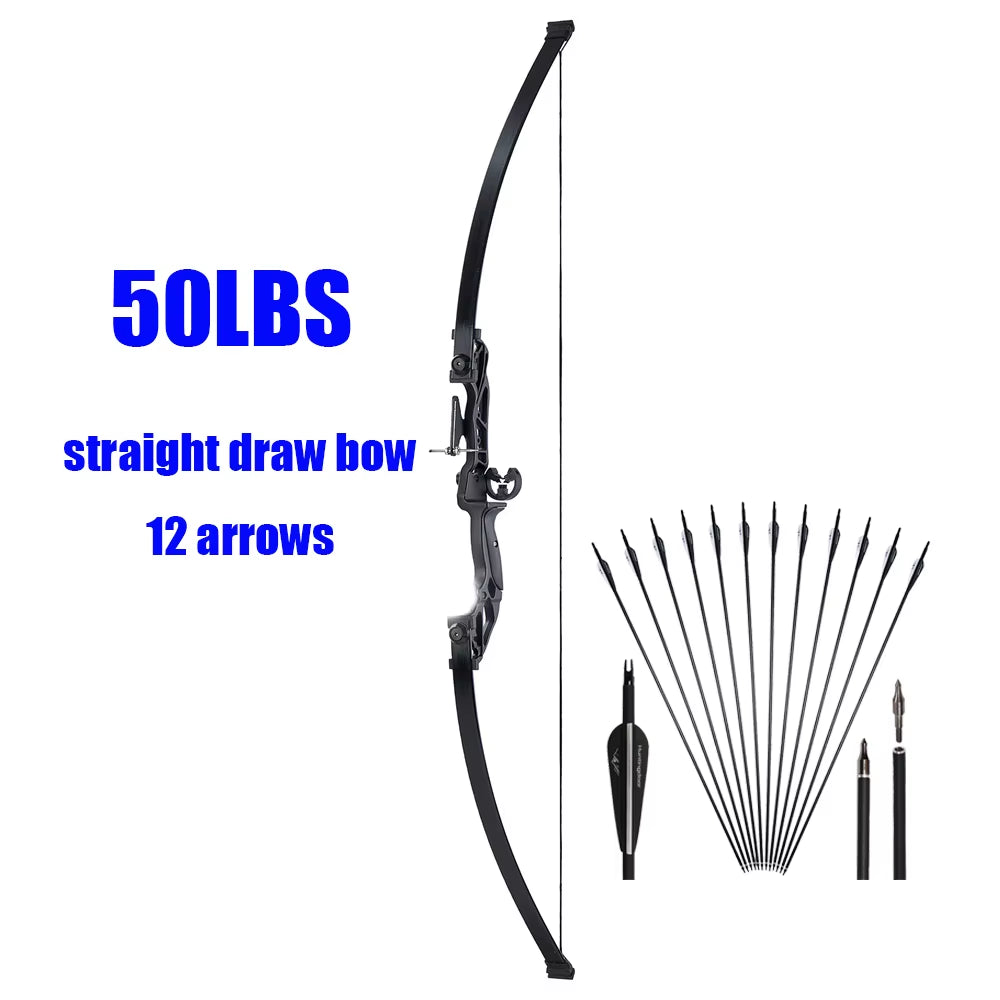 Takedown Recurve Bow & Arrow Set Hunting Target Shooting 30-50Lbs Archery for Beginner /Sending an Order from MOSCOW