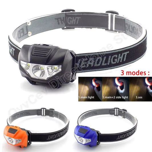 Headlight AAA Battery Mini LED Headlamp Head Light Torch Lamp Fishing Mini Small Bright High Power Lantern Lampe for Camping