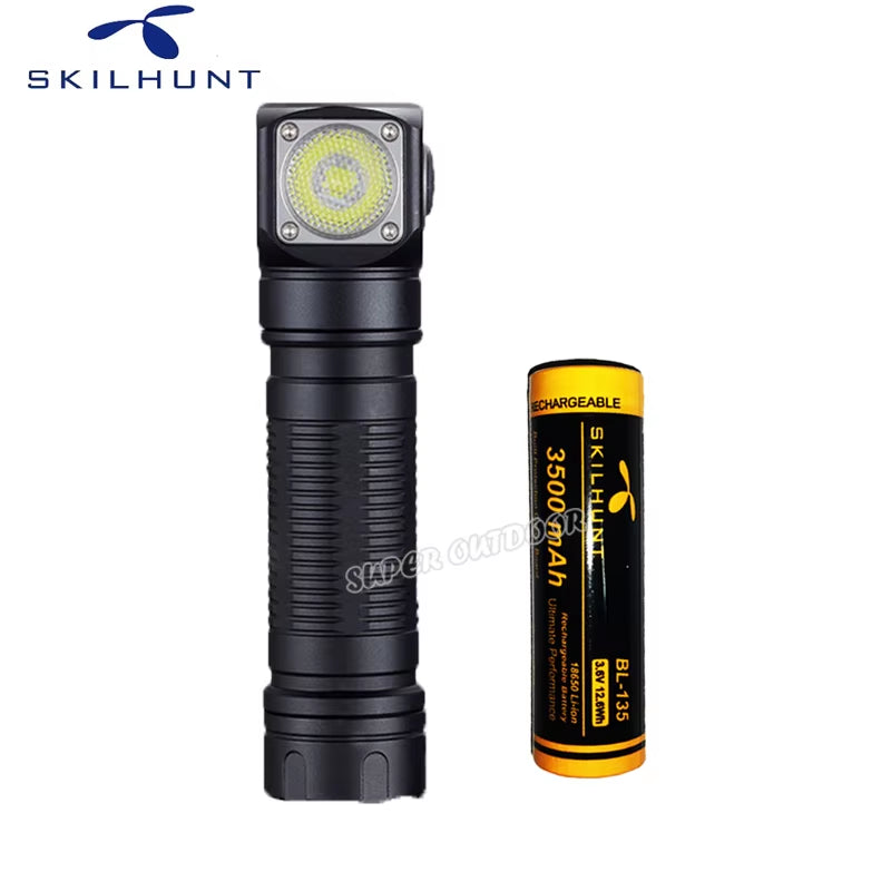 H04 H04R H04F RC 1200 Lumen Customized UI USB Magnetic Rechargeable LED Flashlight Hunting Camping + Headband