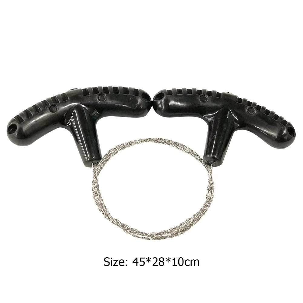 Stainless Steel Wire Saw Flint Cutting Equipment for Emergency Travel Camping Hiking Hcroll Outdoor Survive Tool Hunting Tools