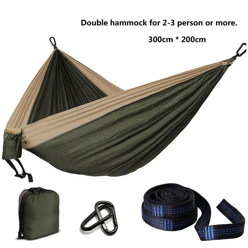Camping Parachute Hammock Survival Garden Outdoor Furniture Leisure Sleeping Hamaca Travel Double Hammock