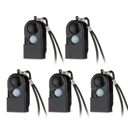 Portable Mini Motion Detector Alarm 120DB Siren SOS LED Light Security Alarm for Travel Home Kids Safe Personal Alarms