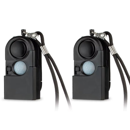 Portable Mini Motion Detector Alarm 120DB Siren SOS LED Light Security Alarm for Travel Home Kids Safe Personal Alarms