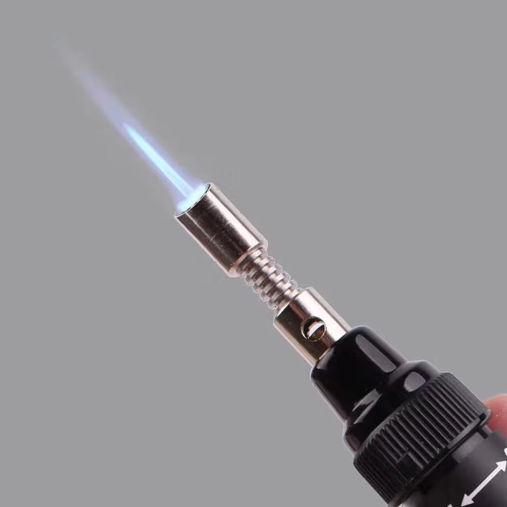 New 4 in 1 Portable Gas Soldering Iron Cordless Butane Gas Welding Gun Welding Pen 1300℃ Burner Mini Butane Welder Tip Tools