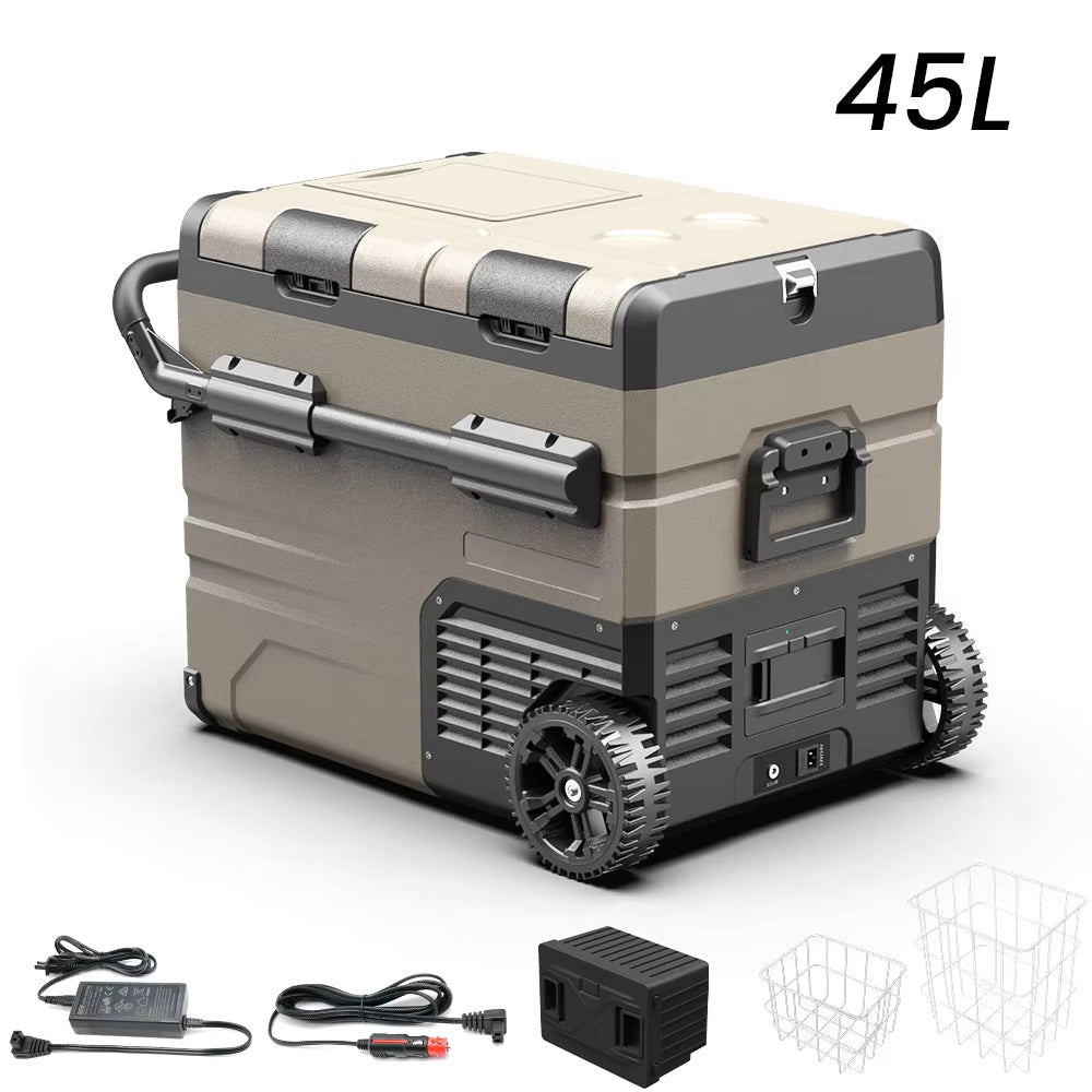 TAW35/45/55L Portable Freezer Fridge, 12 Volt Car Refrigerator, Outdoor Car Refrigerator -12/24V DC and 100-240V AC