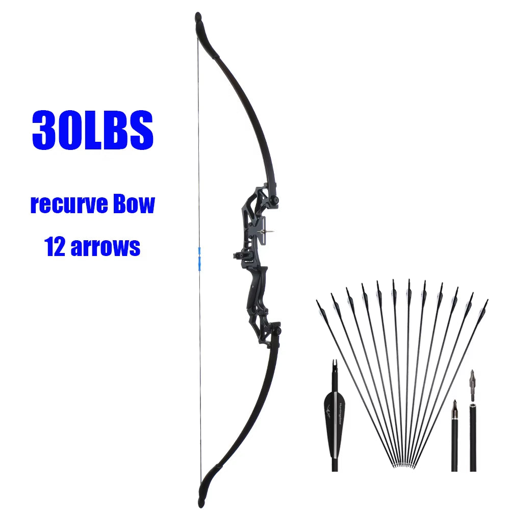 Takedown Recurve Bow & Arrow Set Hunting Target Shooting 30-50Lbs Archery for Beginner /Sending an Order from MOSCOW