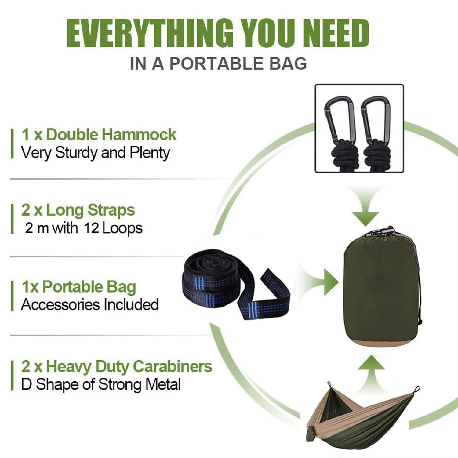 Camping Parachute Hammock Survival Garden Outdoor Furniture Leisure Sleeping Hamaca Travel Double Hammock