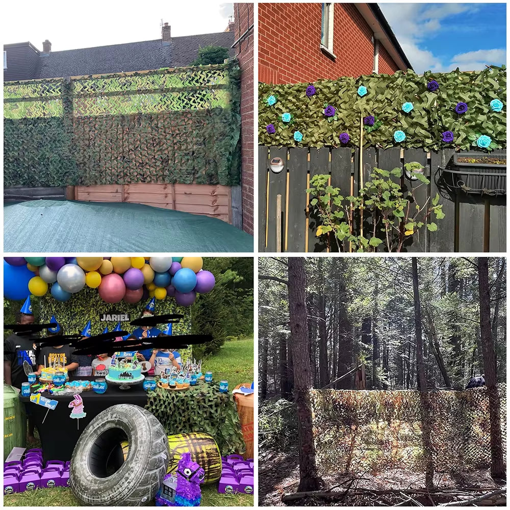 Camouflage Net 1.5M*2 3 4 5 6 7 8 9 10M Wide Camouflage Camo Netting Bulk Roll Decoration Sun Shade Party Camping Desert Jungle