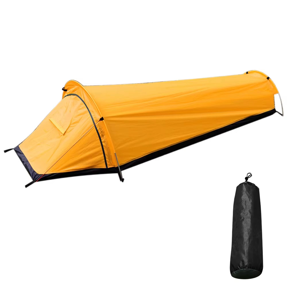 Ultralight Tent Backpacking Tent Outdoor Camping Sleeping Bag Tent Lightweight Single Person Bivvy Bagtent