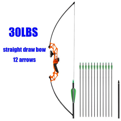Takedown Recurve Bow & Arrow Set Hunting Target Shooting 30-50Lbs Archery for Beginner /Sending an Order from MOSCOW