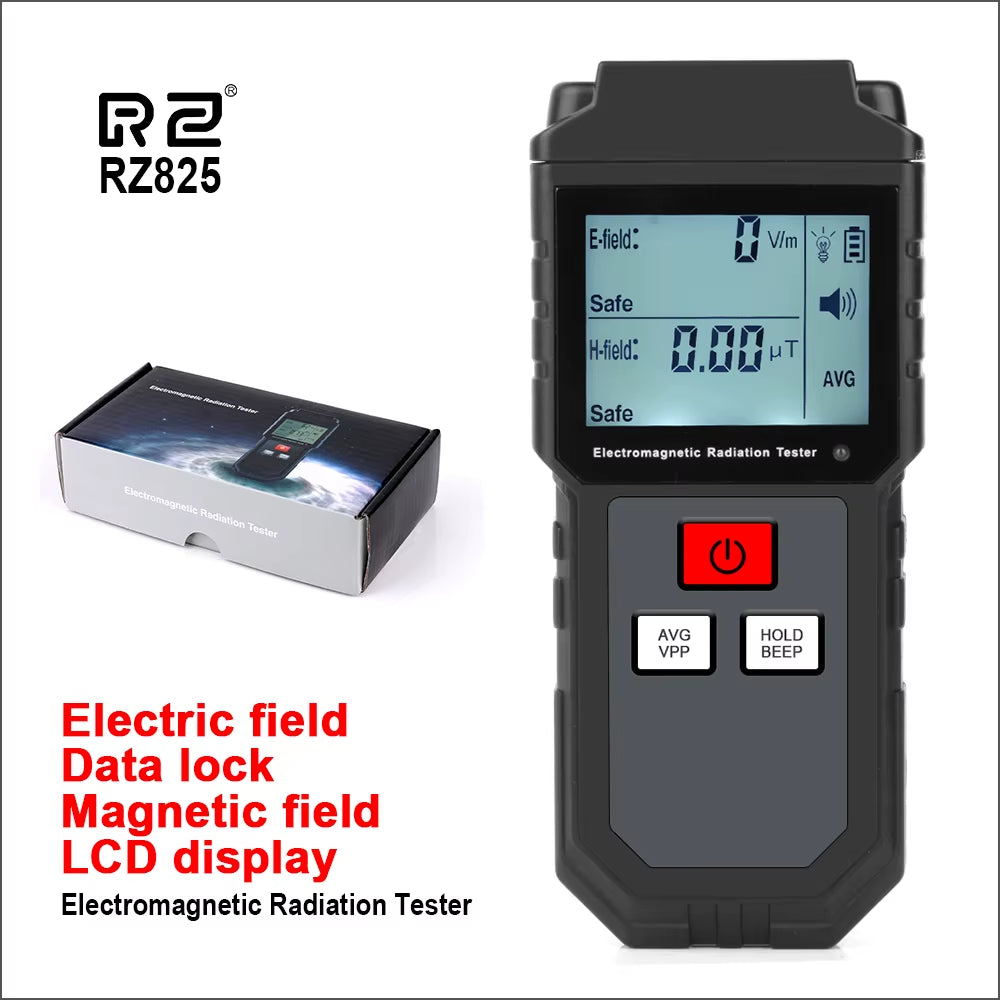 Electromagnetic Field Radiation Detector Tester Emf Meter Rechargeable Handheld Portable Counter Emission Dosimeter Computer