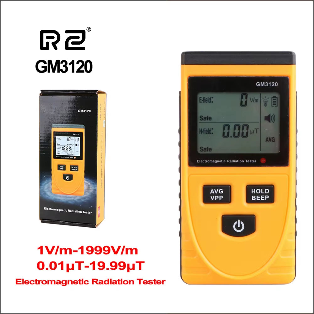 Electromagnetic Field Radiation Detector Tester Emf Meter Rechargeable Handheld Portable Counter Emission Dosimeter Computer