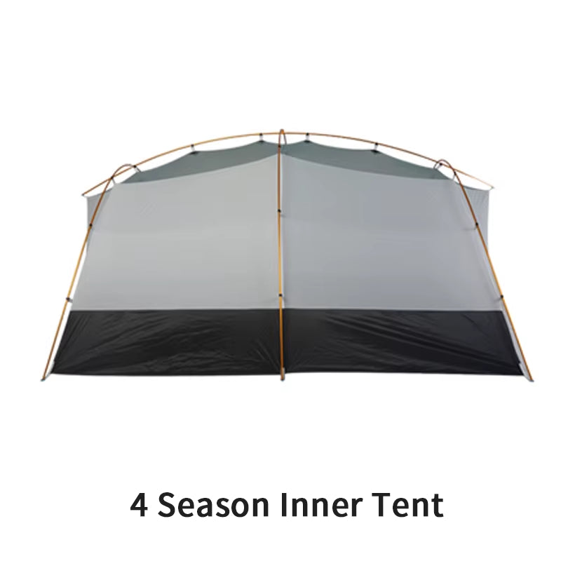 Qingkong 4 Camping Tent Ultralight Portable 15D/210T Large Space 3/4 Season 4 People Tent Outdoor Travel Hiking Tents