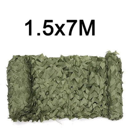 Camouflage Net 1.5M*2 3 4 5 6 7 8 9 10M Wide Camouflage Camo Netting Bulk Roll Decoration Sun Shade Party Camping Desert Jungle