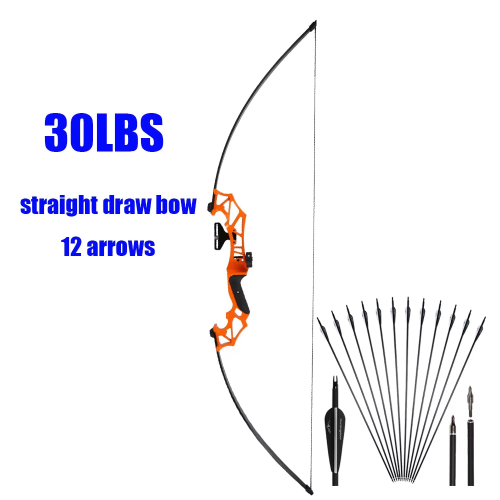 Takedown Recurve Bow & Arrow Set Hunting Target Shooting 30-50Lbs Archery for Beginner /Sending an Order from MOSCOW