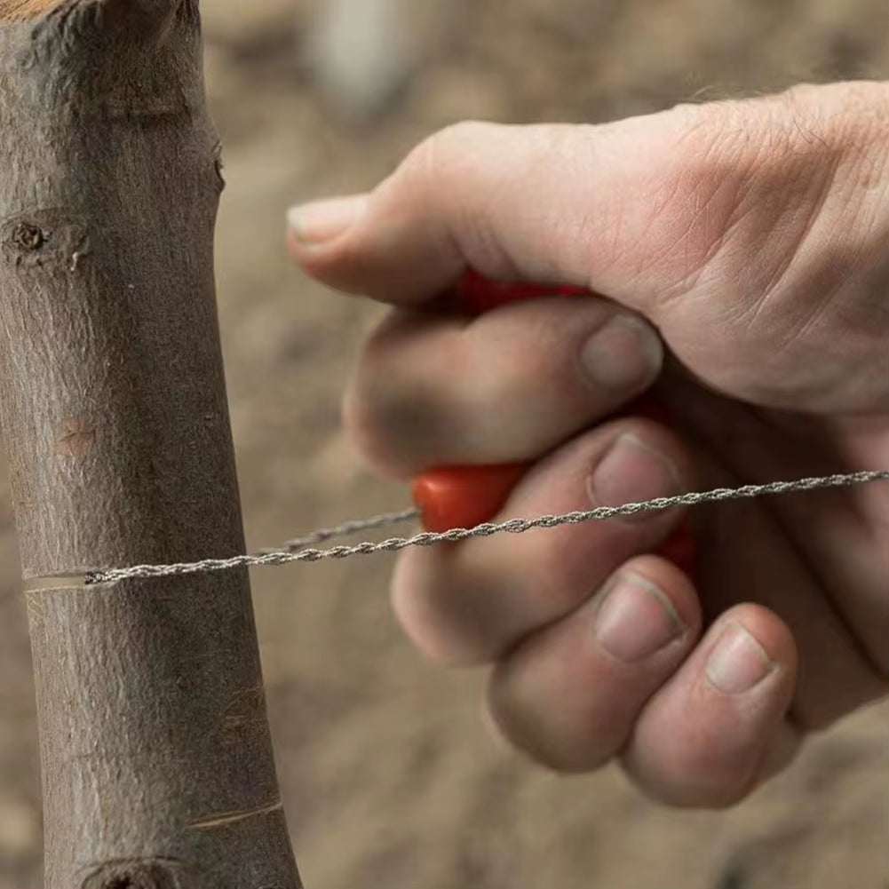 Stainless Steel Wire Saw Flint Cutting Equipment for Emergency Travel Camping Hiking Hcroll Outdoor Survive Tool Hunting Tools