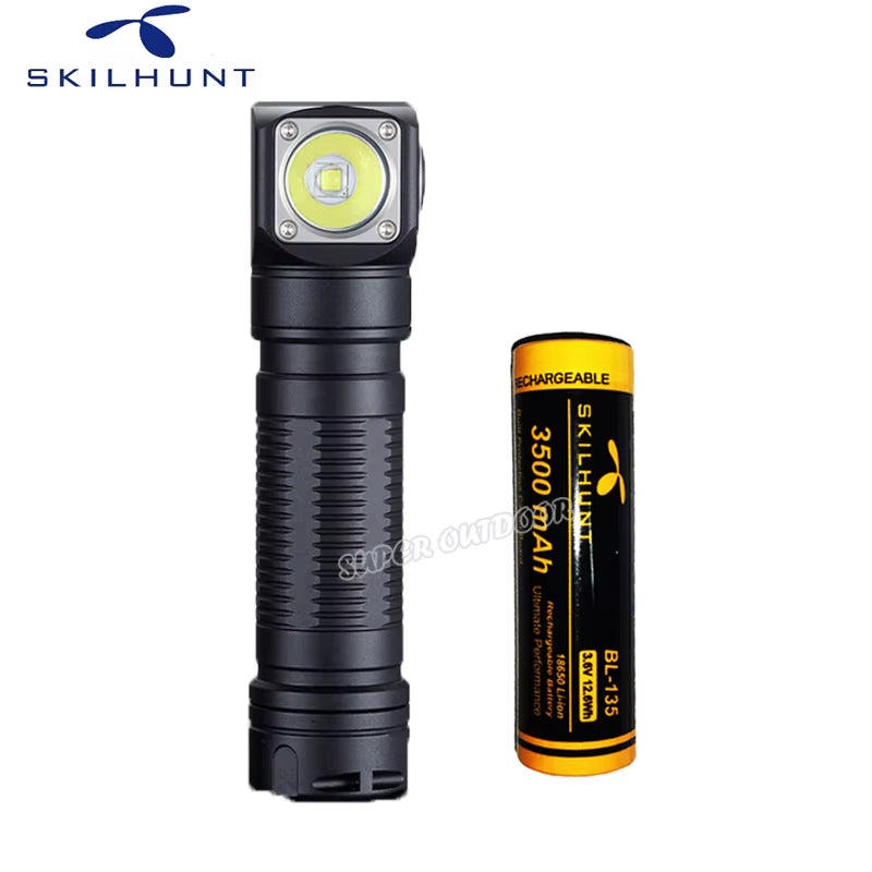 H04 H04R H04F RC 1200 Lumen Customized UI USB Magnetic Rechargeable LED Flashlight Hunting Camping + Headband