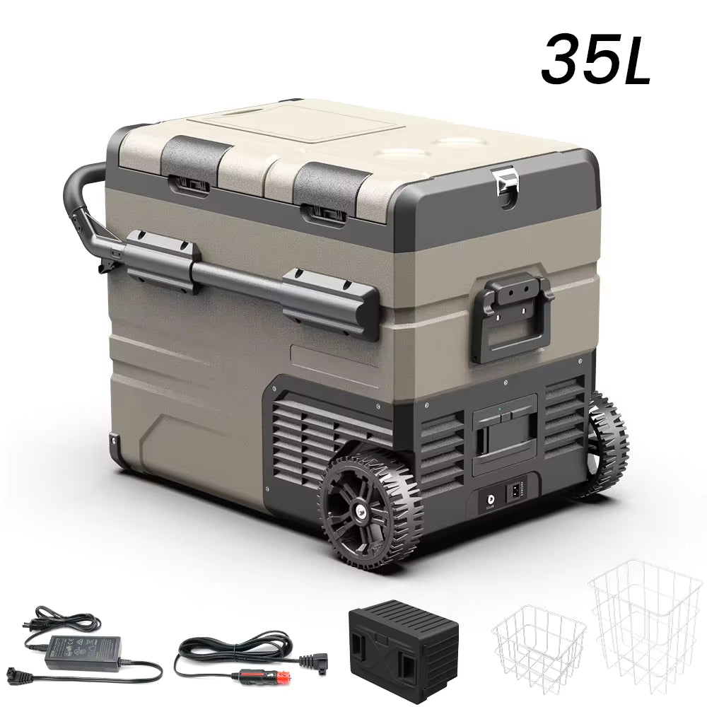 TAW35/45/55L Portable Freezer Fridge, 12 Volt Car Refrigerator, Outdoor Car Refrigerator -12/24V DC and 100-240V AC