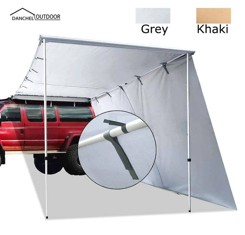 DANCHEL Car Side Awning, Car Side Tent Awning with 3M Extend Cloth,Car Roof Top Tent , Car Tent