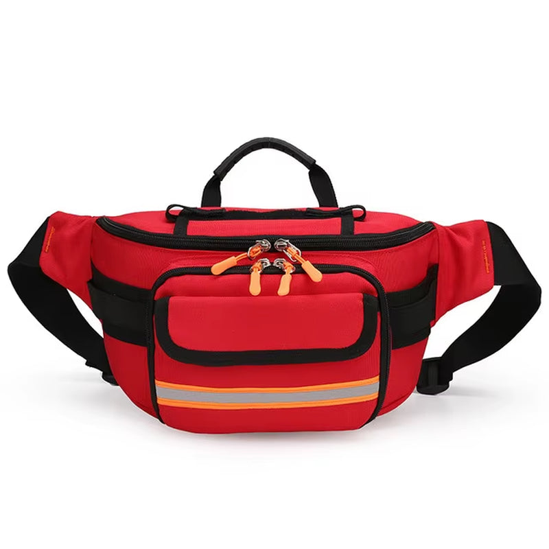 Empty Rescue Waist Bag First Aid Bag for Camping Travel Medical Storage Medical Organizer Outdoor Emergency Survival Running