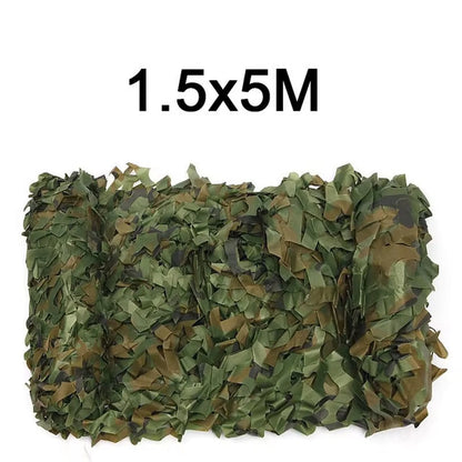 Camouflage Net 1.5M*2 3 4 5 6 7 8 9 10M Wide Camouflage Camo Netting Bulk Roll Decoration Sun Shade Party Camping Desert Jungle