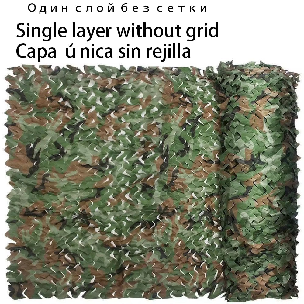 Camouflage Net 1.5M*2 3 4 5 6 7 8 9 10M Wide Camouflage Camo Netting Bulk Roll Decoration Sun Shade Party Camping Desert Jungle