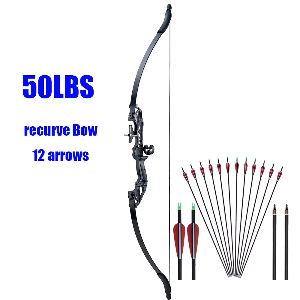 Takedown Recurve Bow & Arrow Set Hunting Target Shooting 30-50Lbs Archery for Beginner /Sending an Order from MOSCOW