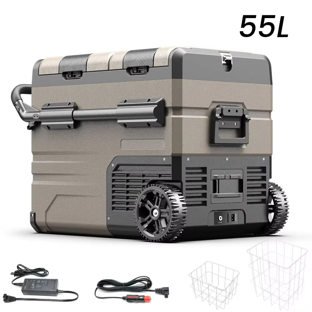 TAW35/45/55L Portable Freezer Fridge, 12 Volt Car Refrigerator, Outdoor Car Refrigerator -12/24V DC and 100-240V AC