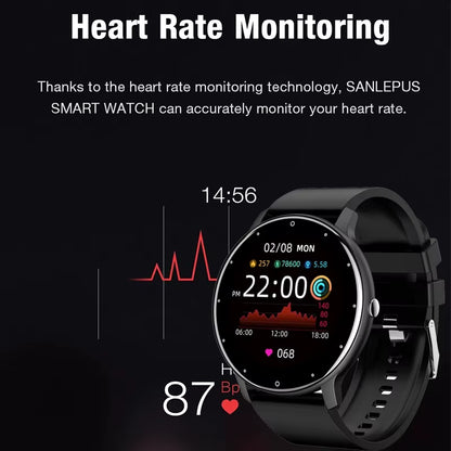 2024 Smart Watch Women Men Lady Gift Sport Fitness Watches Heart Rate Monitor Waterproof Smartwatch for Xiaomi Android IOS