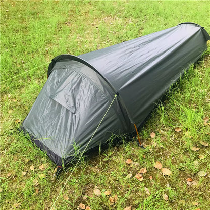 Ultralight Tent Backpacking Tent Outdoor Camping Sleeping Bag Tent Lightweight Single Person Bivvy Bagtent