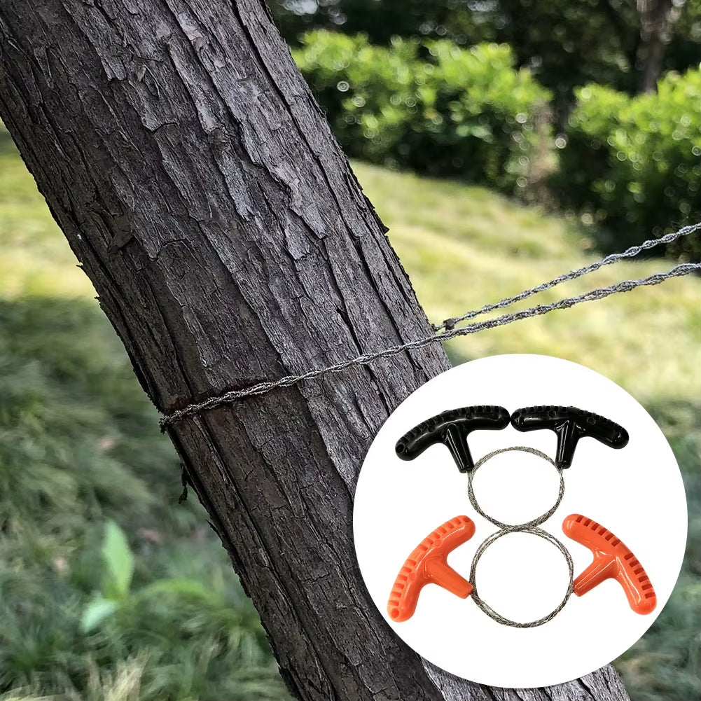 Stainless Steel Wire Saw Flint Cutting Equipment for Emergency Travel Camping Hiking Hcroll Outdoor Survive Tool Hunting Tools