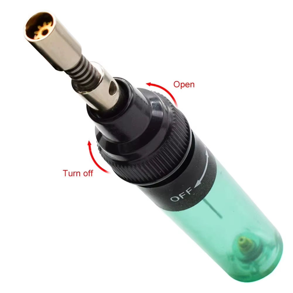 New 4 in 1 Portable Gas Soldering Iron Cordless Butane Gas Welding Gun Welding Pen 1300℃ Burner Mini Butane Welder Tip Tools