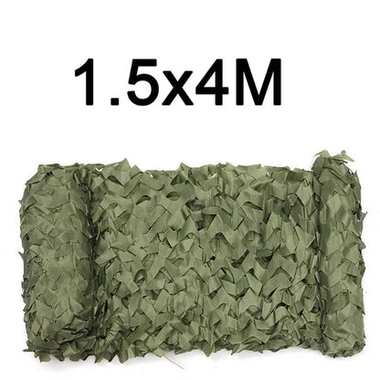 Camouflage Net 1.5M*2 3 4 5 6 7 8 9 10M Wide Camouflage Camo Netting Bulk Roll Decoration Sun Shade Party Camping Desert Jungle