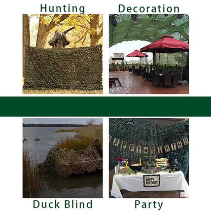 Camouflage Net 1.5M*2 3 4 5 6 7 8 9 10M Wide Camouflage Camo Netting Bulk Roll Decoration Sun Shade Party Camping Desert Jungle