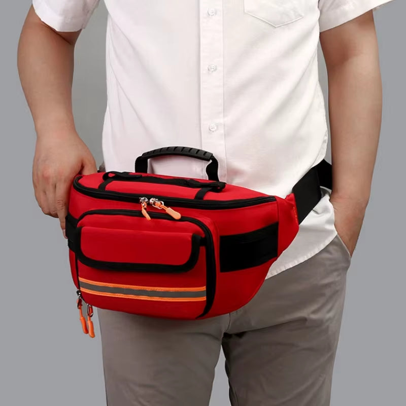 Empty Rescue Waist Bag First Aid Bag for Camping Travel Medical Storage Medical Organizer Outdoor Emergency Survival Running