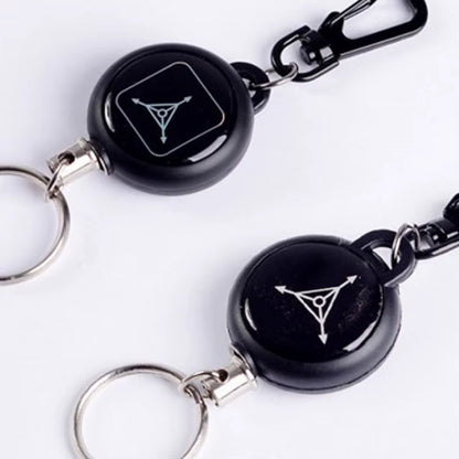 Anti-Theft Telescopic Keychain Retractable Hook Keychain Telescopic Burglar Chain Key Holder Tactical Key Ring Accessories 60Cm