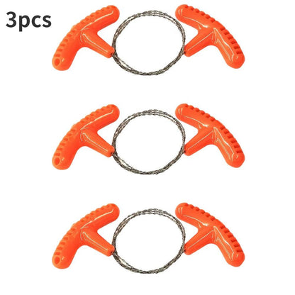 Stainless Steel Wire Saw Flint Cutting Equipment for Emergency Travel Camping Hiking Hcroll Outdoor Survive Tool Hunting Tools