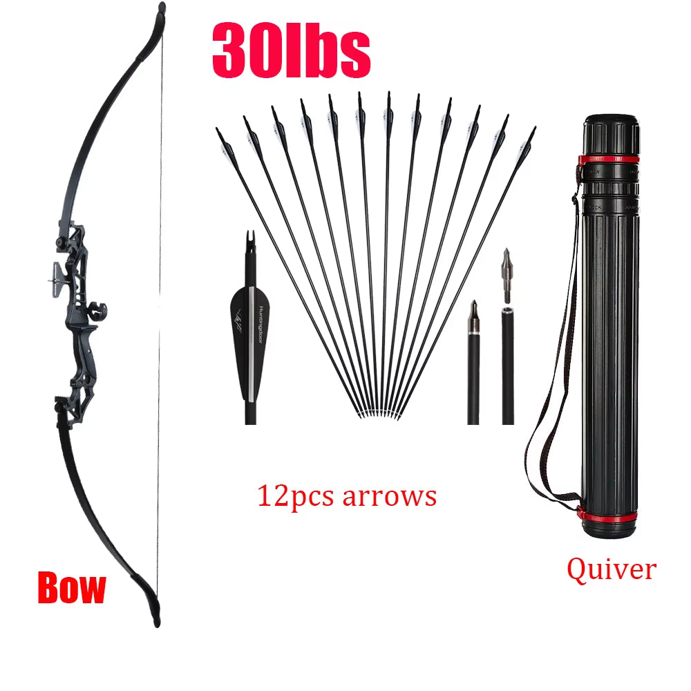 Takedown Recurve Bow & Arrow Set Hunting Target Shooting 30-50Lbs Archery for Beginner /Sending an Order from MOSCOW
